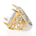 Fancy lucky gold stone finger fing designs, indonesian ring infinity of best of friends